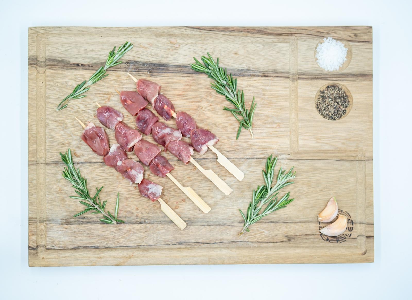 שיפודי לבבות טרי