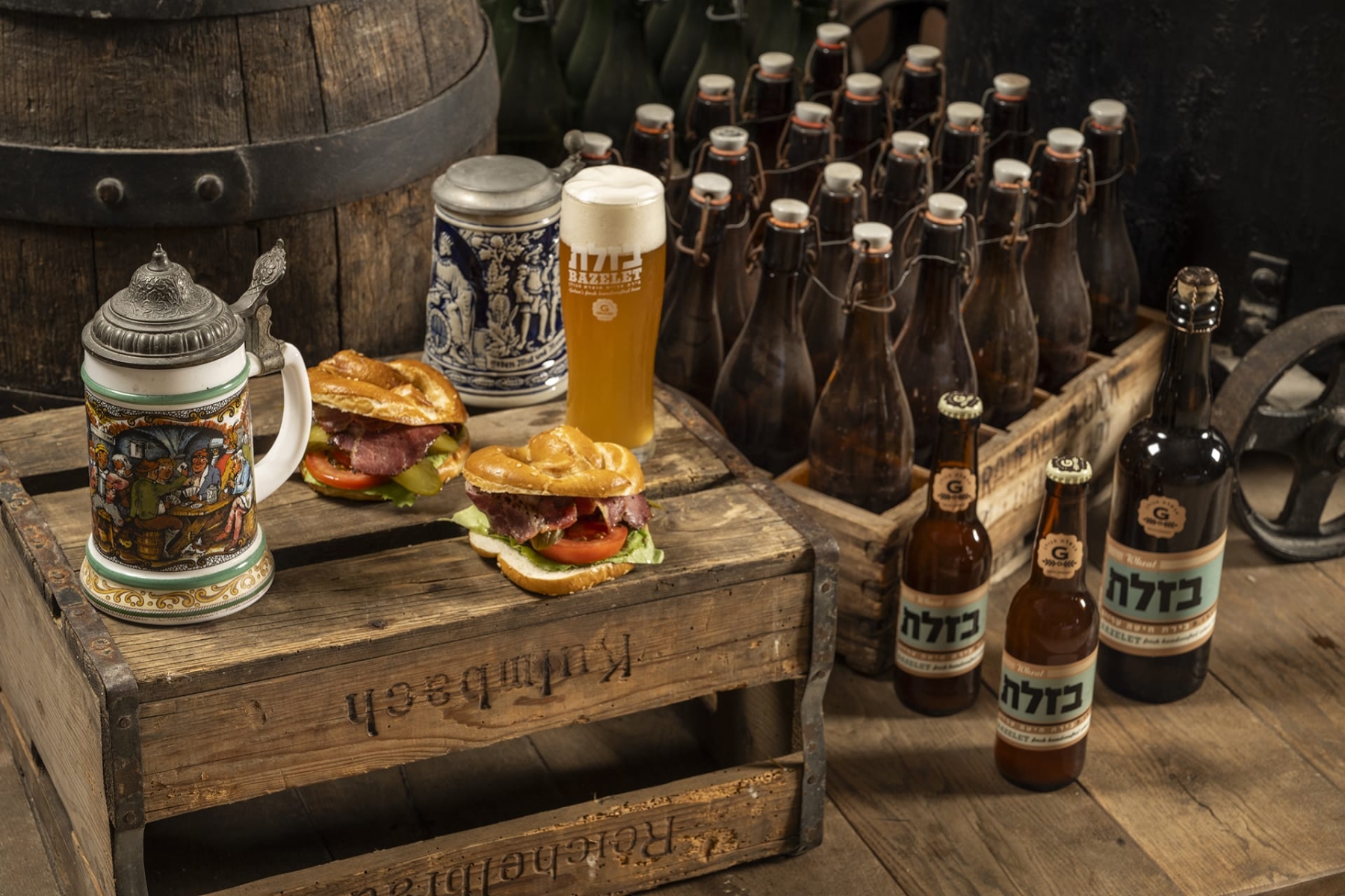 בירה בזלת חיטה עדינה בקבוק 330 מ"ל  